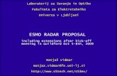 ESMO RADAR PROPOSAL - s53mv/archive/p095.pdf  Laboratorij za Sevanje in Optiko Fakulteta za Elektrotehniko