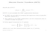 Discrete Fourier Transform (DFT) - Iowa State julied/classes/ee524/LectureNotes/l5.pdfDiscrete Fourier Transform (DFT) Recall the DTFT: X(‰) = Xâˆ‍ n=âˆ’âˆ‍ x(n)eâˆ’j‰n.
