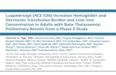 Luspatercept (ACE-536) Increases Hemoglobin and Decreases ... ²-Thalassemia ²-thalassemia is an