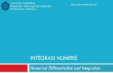 INTEGRASI NUMERIS - Integrasi    Metode Simpson q Fungsi pendekatan: polinomial tingkat