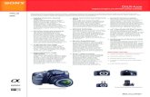 DSLR-A100 - Sony - Sony eSupport - Manuals Specs Digital Single Lens Reflex Camera (body) â‚¬ PRELIM NEW With Sony, Anyone Can Shoot Like a Pro. Sony â€™s ± (alpha) DSLR