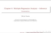 Chapter 4: Multiple Regression Analysis Inference - houda/econometrics/lectures/04- ¢  2014-11-11¢ 