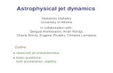 Astrophysical jet dynamics - • ‘users.uoa.gr/~vlahakis/talks/   Astrophysical jet dynamics Nektarios