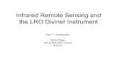 Infrared Remote Sensing and the LRO Diviner Instrument Part 1 .Infrared Remote Sensing and the LRO