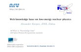 Web Knowledge Base on Low Energy Nuclear .Web knowledge base on low-energy nuclear physics ... NRV