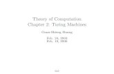 2 turing machines - National Chi Nan .Theory of Computation Chapter 2: Turing Machines Guan-Shieng