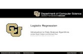 Logistic Regression - jbg/teaching/CSCI_3022/10c.pdf¢  Logistic Regression: Regression for outputting