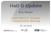 1 Hall-D Update - jlab.org .Hall-D Update Eric Pooser Joint Hall A/C Summer Collaboration Meeting