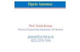Dipole Antennas - nptel.ac.in   Folded Dipole Antenna The impedance of the N fold folded dipole is