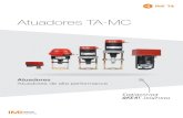 Atuadores TA-MC - imi- 115V AC +6%, -10% Sinal de entrada TA-MC15/24: 0(2)-10 VDC ou controle de 3 pontos