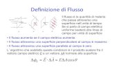 Deï¬nizione(di(Flusso( - Macroarea di Scienze M.F.N. Teoremadi(Gauss(â€œIl flusso ¦ E di campo