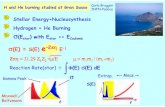 Stellar Energy+Nucleosynthesis Hydrogen + He Burning ƒ(E ... Carlo Broggini INFN-Padova Stellar