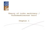 Theory of turbo machinery / Turbomaskinernas teori teori Chapter 2 Lunds universitet / Kraftverksteknik