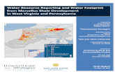 Water Resource Reporting and Water Footprint from Marcellus Shale Development in West Virginia and Pennsylvania