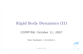 Rigid Body Dynamics (II) - Computer lin/COMP768-F07/LEC/rbd2.pdf  Rigid Body Dynamics (II) COMP768: