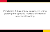 Predicting future injury in runners using participant-specific models of internal structural loading