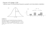 Figure 4.6 (page 119) Typical ways of presenting frequency graphs and descriptive statistics