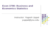 Econ 3790: Business and Economics Statistics Instructor: Yogesh Uppal yuppal@ysu.edu