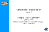 Parameter estimation class 5