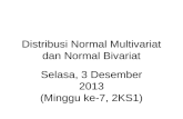 Distribusi Normal Multivariat Dan Normal Bivariat