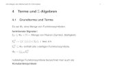 Algebren £ 4 Terme theo/THEOlehre/Grundlagen/ws11/Vorlesung/terme.pdf  Grundlagen der Mathematik