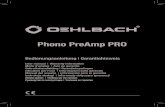 Phono PreAmp PRO - .ENG 7 Phono PreAmp PRO Warranty Congratulations! Thanks to your intelligent choice