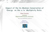 Impact of the In-Medium Conservation of Energy on the € /€ ... Energy Conservation -The Smoking