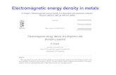 Electromagnetic energy density in shsong/8-EM energy density in  ¢  Electromagnetic energy