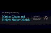 COMP 182 Algorithmic Thinking Markov Chains and nakhleh/COMP182/ Markov Chains A ¯¬¾nite-state Markov