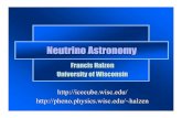Neutrino Astronomy - IceCube Neutrino Observatory halzen/presentations/  main electro optical