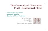 The Generalized Newtonian Fluid - Isothermal Flows The Generalized Newtonian . Fluid - Isothermal Flows!