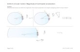 Uniform circular motion: Magnitude of centripetal acceleration AP...¢  Uniform circular motion: Magnitude