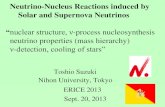 Neutrino-Nucleus Reactions induced by Solar and Supernova ... ®½-nucleus reactions spin-dependent excitations