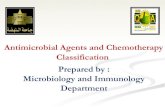 Antimicrobial Agents and Chemotherapy Classification ... Antimicrobial Agents and Chemotherapy Classification
