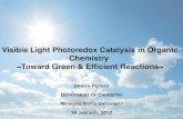 Visible Light Photoredox Catalysis in Organic Chemistry ... Visible Light Photoredox Catalysis in Organic