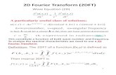 2D Fourier Transform (2DFT) ygu/courses/geoph426/notes/...¢  2019-09-23¢  2D FT seismic example: Velocity