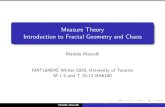 Measure Theory Introduction to Fractal Geometry and matilde/ ¢  Measure Theory Introduction