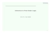 Inference in First-Order Logic welling/teaching/271fall09/FOLinference271-f09.pdf¢  Inference appoaches