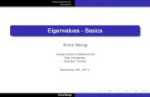 Eigenvalues - emengi/teaching/math504_f2011/Lecture21_new.pdf For any eigenvalue problem there is an