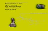 Experimental ®³ Ray Spectroscopy and Investigations of Environmental BY RANDOLPH S. PETERSON Experimental