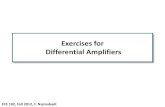 Exercises for Differential 2012-12-21¢  Exercise 3: The differential amplifier below should achieve