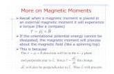 an external magnetic moment it will experience a torque ...atlas. kjohns/downloads/phys242/lectures/phys242...¢ 