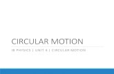 Physics - 4 - Circular Motion ... that circular motion If an object is in circular motion: F net = F