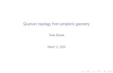 Quantum topology from symplectic geometry vivek/ ¢  Quantum topology from symplectic geometry