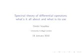Spectral theory of differential operators: what's it all ... ucahdva/talks/2018/warwick/warwick5.آ 