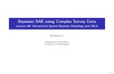 Bayesian SAE using Complex Survey Data Spatial smoothing: read map To perform spatial smoothing using