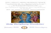 January 2020 خ™خ±خ½خ؟دخ¬دپخ¹خ؟د‚ Newsletter/Holy...آ  january 2020 holy trinity greek orthodox church
