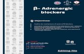 Adrenergic blockers . Cardiovascular Block/Teآ  blockers Objectives: Outline the mechanisms of action