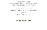 HUMAN COMPUTER INTERACTION hy364/files/lectures/01a...¢  Human-Computer Confluence (CS-569) CS-364: