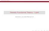 Density Functional Theory - I DFT-1.pdfآ  Density Functional Theory - 1 Basics Electron density Information